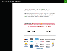 Tablet Screenshot of clegenaturmethods.com